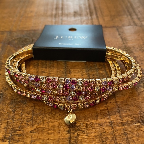 J. Crew Crystal Stretch Bracelets. Set of 5. - Picture 9 of 11